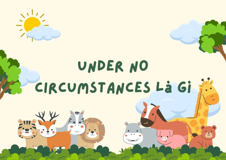 Under no circumstances là gì? Giải thích chi tiết và ví dụ minh họa